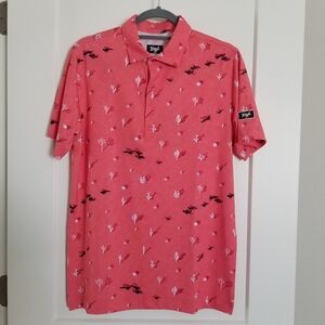 Waggle Golf Polo Coyote and Cactus